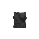 Mueslii crossbody,  made of jacquard  waterproof nylon, pattern camouflage, color black, front view.