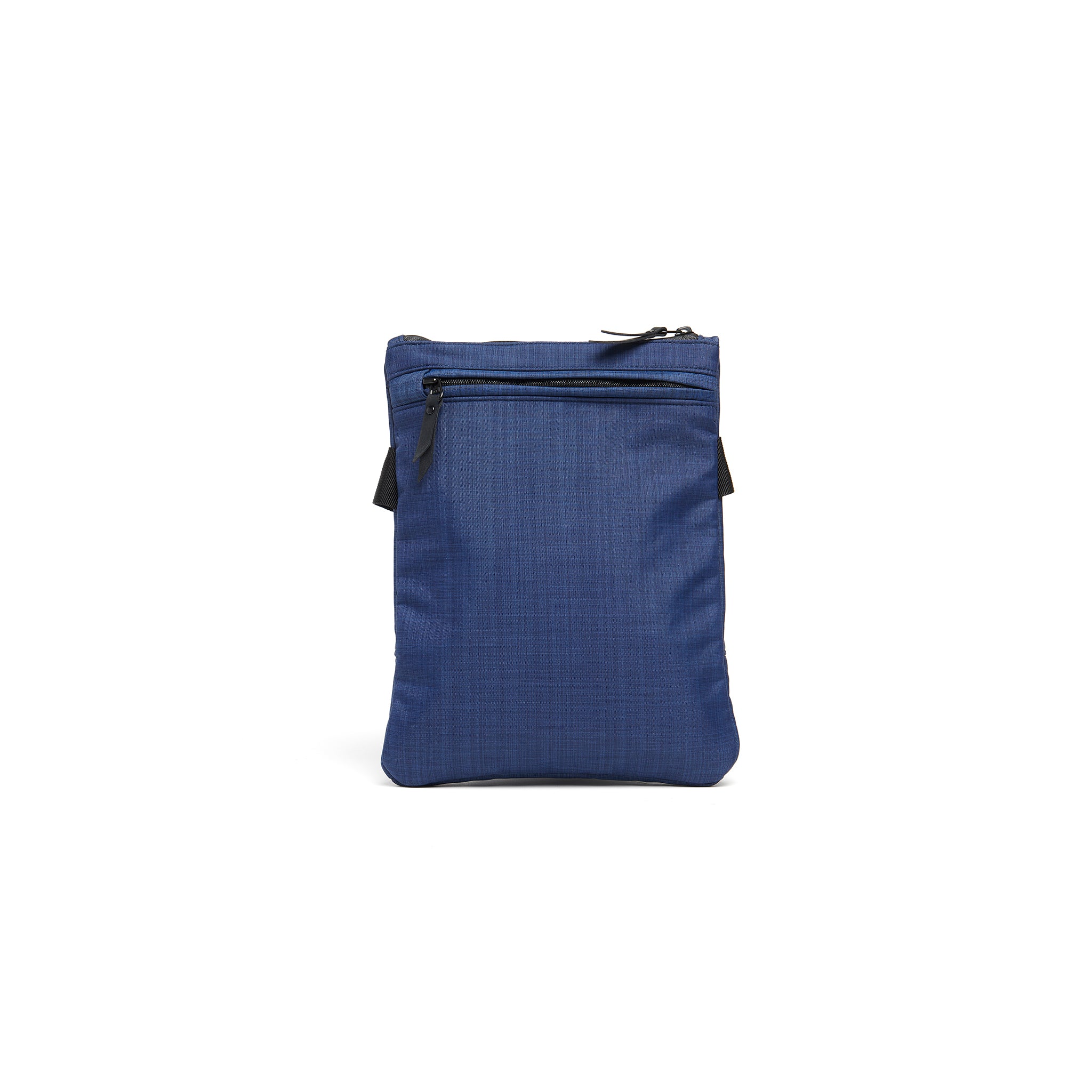 Mueslii crossbody,  made of water resistant canvas nylon, color ocean blue, back view.