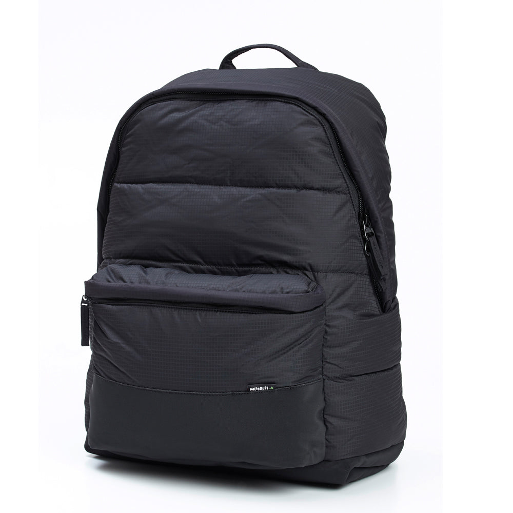 Mueslii XXL puffer backpack made of coated nylon and Ykk zips, color rip stone nylon.
