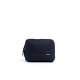 Mueslii tech case, made of PU coated waterproof nylon, color midnight blue, front view.