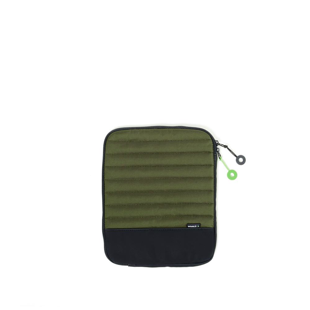 Mueslii padded iPad sleeves made of rip stop nylon and Ykk zips.