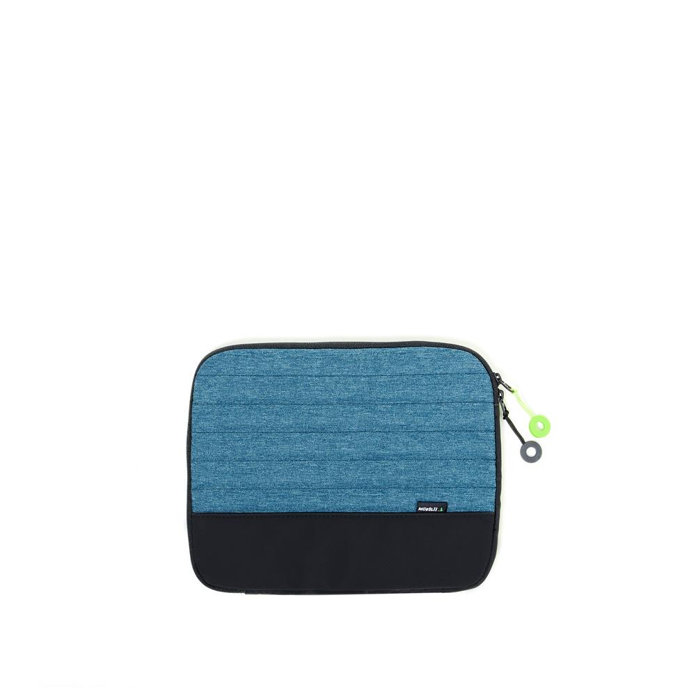 Mueslii padded iPad sleeves made of rip stop nylon and Ykk zips.