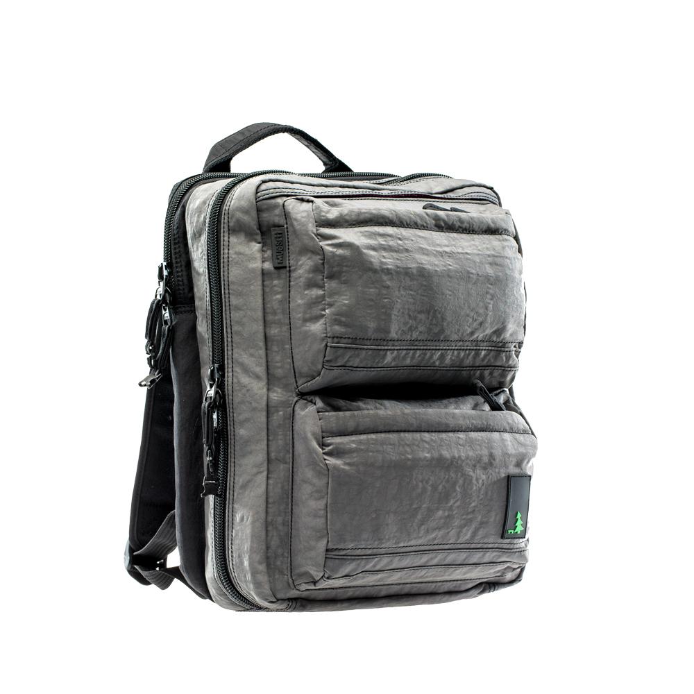Mueslii travel backpack with separate clothes and laptop compartments, light and comfortable.