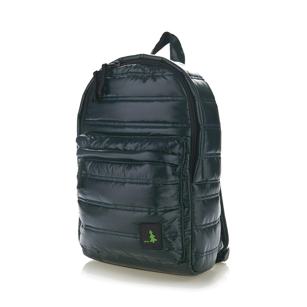 Mueslii original puffer daily backpack made of high density nylon and Ykk zips, color dark midnight blue. Fits laptop/ tablet with screen Up to 14".